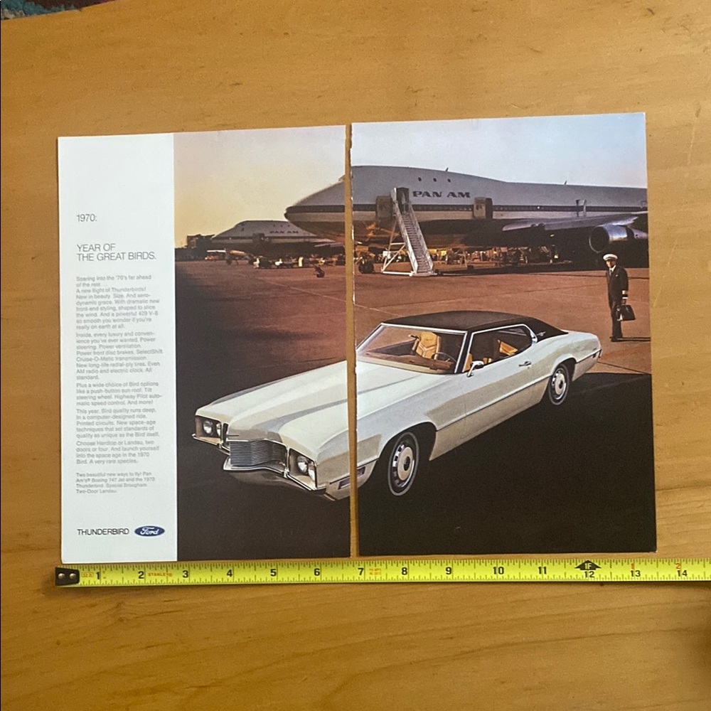 Vintage Ford Thunderbird Advertisement